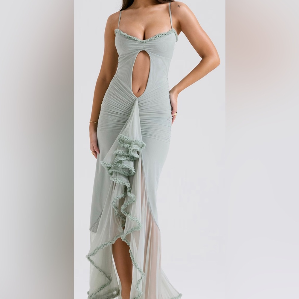 House of CB Gabriella Dress in Pistachio